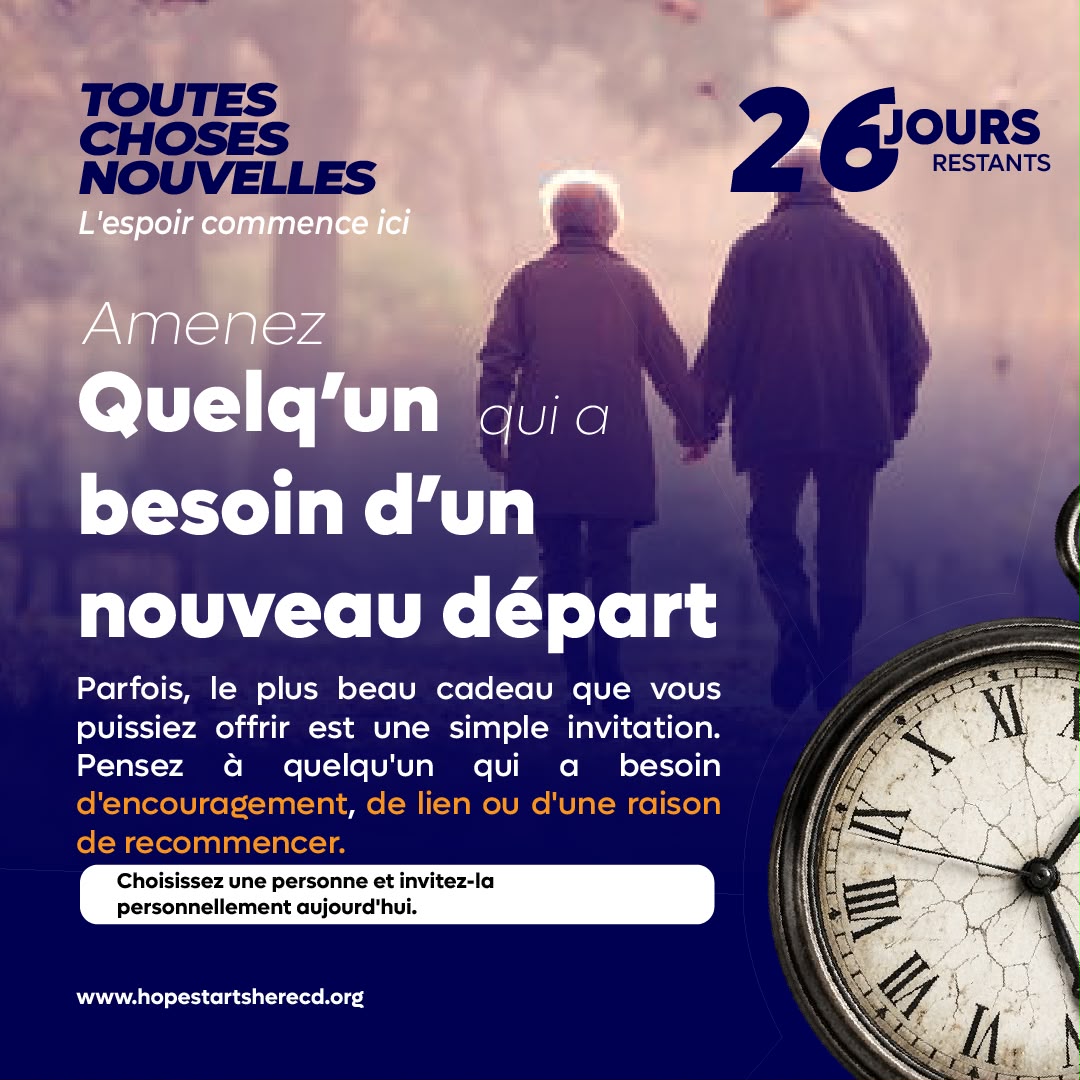 Un nouveau départ peut commencer par une invitation