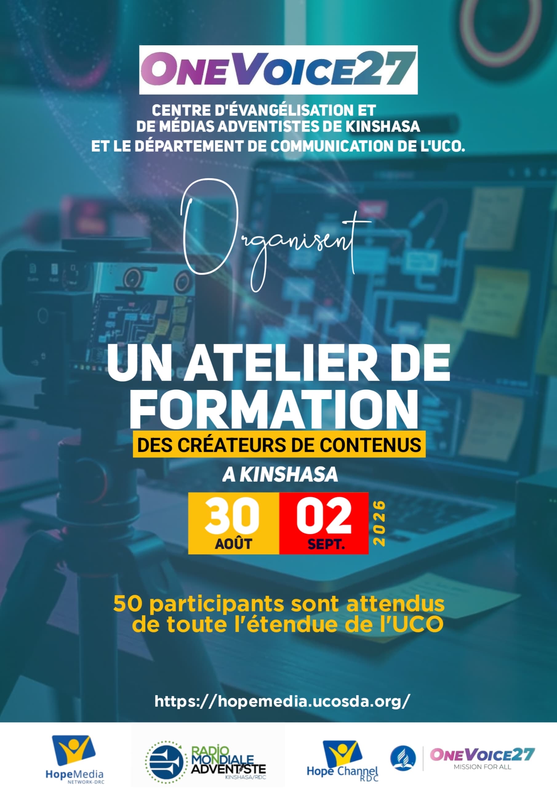 🎬 OneVoice27 : l’Union du Congo Ouest organise un atelier de formation pour les créateurs de contenus